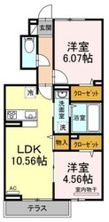 ソレイユ三原台　Aの物件間取画像